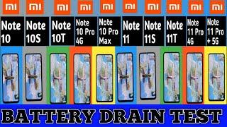 Redmi Note 11 Pro+ vs Note 10 Pro Max vs Note 11 Pro vs Note 10 Pro | BATTERY DRAIN TEST 