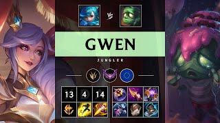 Gwen Jungle vs Amumu: Dominating - EUW Master Patch 14.24