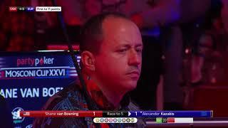 Shane Van Boening vs Alex Kazakis | Day Two | 2019 Mosconi Cup