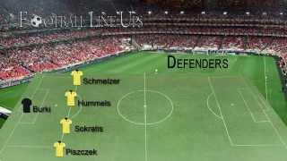 Borussia Dortmund 4-0 Monchengladbach (Dortmund Starting Lineup) Bundesliga 2015/2016