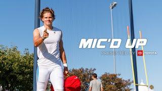 NFL Mic'd Up: Justin Herbert at Chargers 2021 Training Camp | LA Chargers