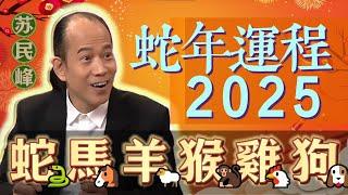 【蛇 馬 羊 猴 鷄 狗】.蘇民峰 2025 蛇年生肖運程