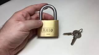 (190) Kasp 12060 Padlock Picked and Raked