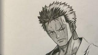 LETS DRAW -ZORO | Pencil drawing #art #trending #zoro #animeart