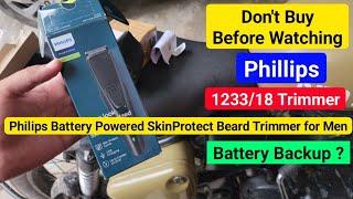 philips 1233/18 trimmer unboxing & review | Philips Battery Powered SkinProtect Beard Trimmer