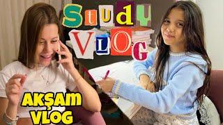 Akşam Rutinimiz, 11. Sınıf ve 6. Sınıf Ders Çalışma ÖDEV VLOG