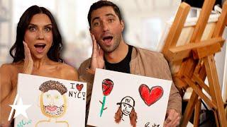 Joey Graziadei & Jenna Johnson Paint Their Partners | Behind The Easel