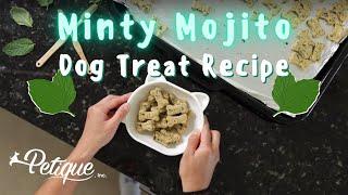 GOODBYE Dog Breath! Easy Minty Mojito Dog Treat Recipe by Petique's Kitchen of Drool