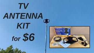 $6 OTA TV Antenna Kit by Stellar Labs - Outdoor TV Antenna Kit Model 30-2606