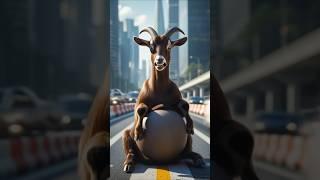 Doctor rescued a pregnancy goat from road #3danimation #goat#vuralvideo #shorts