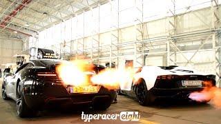 McLaren MP412C & Lamborghini Aventador FLAME BATTLE