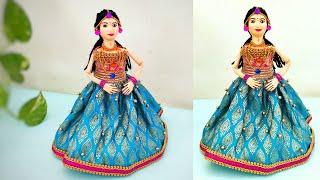 New easy way to decorate a dolls !!! woolen crafts dolls !!! By Punekar Sneha