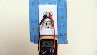 Testing House Outlet with Multimeter---Easy!!