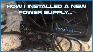 How I Installed A New Power Supply... CORSAIR CX Series Modular CX750M