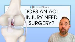 Do I Need Surgery for my ACL Injury? | Expert Physio Analyses the Evidence!