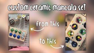 Making a custom ceramic mancala set ⭐️ (tiktok compilation)