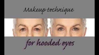 Hooded Eyes - simple makeup techniques for mature, hooded eyes