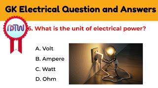 Electrical Science Quiz: Test Your Knowledge with Multiple Choice Questions | #ElectricalQuiz