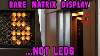 RARE DOT-MATRIX display - but these are NOT LEDs!  +Otis motor room