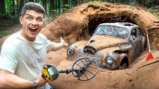 Found a REAL Abandoned CAR Trapped in the EARTH! JACKPOT!!!