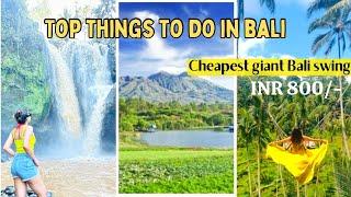 BALI VLOG 2023| THINGS TO DO IN BALI |CHEAPEST BALI SWING| MOUNT BATUR |BALI WATERFALLS|TRAVEL GUIDE