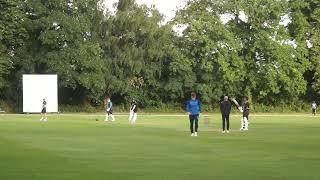 Ian Kendall and Sai batting vs Sawtry TWENTY20 Cricket