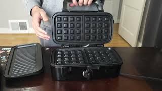 HOUSNAT 3 in 1 Sandwich Maker, Waffle Maker with Removable Plates Review