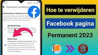 Hoe Facebook-pagina permanent te verwijderen 2023 |  Facebook-pagina verwijderen