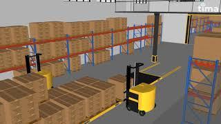 Robots TIMA logistic for warehouse