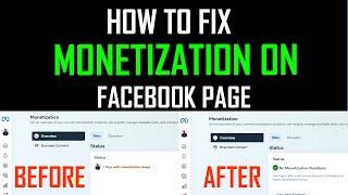 How to fix monetization issues on Facebook || Facebook Monetization Issues