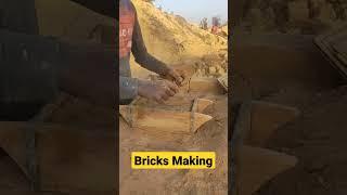 Awesome! Manual Clay Bricks Chimney Process inVillage | Bricks Business in India #shorts #bricks