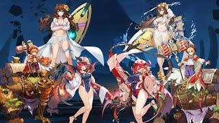 Guardian Tales | Global vs JP Characters Art Comparison PART 2 | JP Artists knows their Swimsuits!!