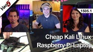 Cheap Kali Linux Raspberry Pi Laptop, Hak5 1505.1