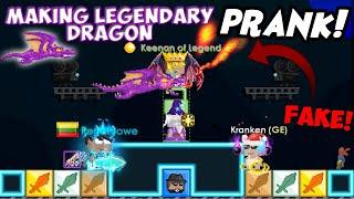 Making Legendary Dragon PRANK! - Growtopia