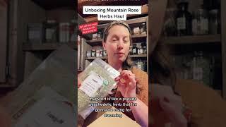 Unboxing a Mountain Rose Herbs Haul