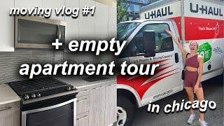 moving vlog in chicago: empty apartment tour