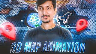 Create 3D MAP ANIMATION Like Dhruv Rathee Using This App