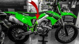 Installing Frame guards | Kawasaki KX250X