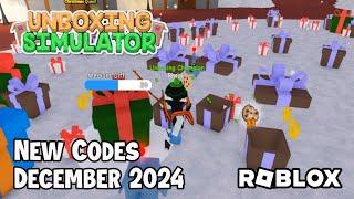 Roblox Unboxing Simulator New Codes December 2024