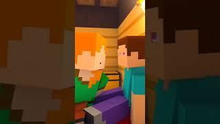 Minecraft Animation Steve and Alex Love