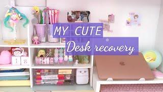 aesthetic desk makeover + unboxing!  Tonni art and craft / desk organised