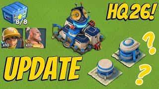 NEW HQ and NEW DEFENSE?! - Boom Beach UPDATE INFO