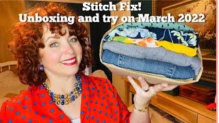 Stitch Fix! Unboxing and try on || March 2022 || ready for spring!