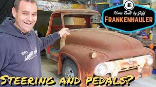 Making the controls fit the old truck - 1954 Ford F600 Car Hauler Build part 19