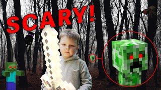 WE FOUND A BABY CREEPER IN THE WOODS IN REAL LIFE! *WE GOT CHASED!