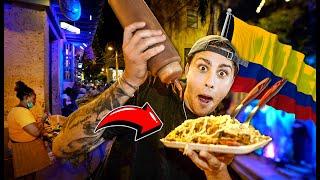 PROBANDO COMIDA CALLEJERA EN CARTAGENA - COLOMBIA !! 