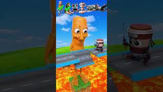 Weird Italian Characters vs Lava Challenge – BeamNG Drive