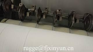 High speed maxi roll paper slitting rewinding machine