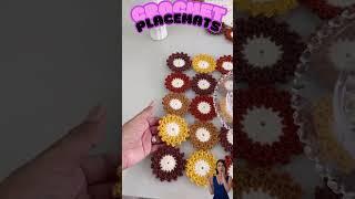 6 #crochet #placemat #crochetpatterns #handmade #crochettablemate #crochetprojects #diy #tablemat