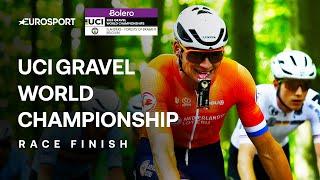 WORLD CHAMPION!  | UCI Gravel World Championship Men's Final Kilometres | Eurosport Cycling